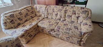Rozkládací gauč, křeslo a taburet - 3