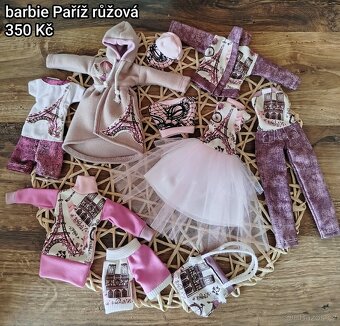 Barbie Sady oblečků džíns, Paříž a další... - 3