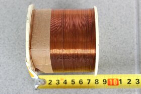 Měděný drát - cívka - průměr 0,1 mm, váha 935 g - 3