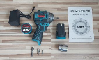 Aku MINI Rázový utahovák-vrtačka,2xAku+nabíječka,NEW. - 3