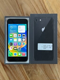Apple iPhone 8 64GB černý + krabička, bat. 92% - 3