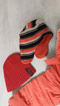 Zimní BUNDA vel.98 + čepice, rukavice - 3