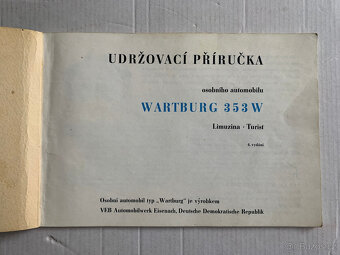 Wartburg 1000 353W – soubor knih, příruček a prospektů - 3