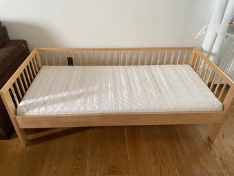 IKEA detska postel 160cm + matrace + rost + zabrana - 3