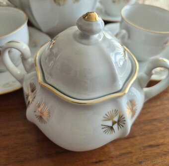 krásný kávový servis BOHEMIA, značený Made in Czechoslovakia - 3