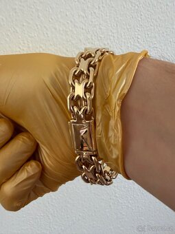 Zlatý náramek plný - 3