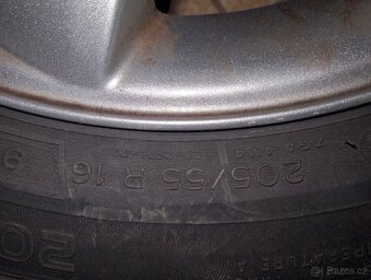 ALU disky včetně letních pneu Michelin R16 205/55R Megane II - 3