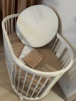 Designová rostoucí postýlka 7v1 - Mimiko Round White - 3