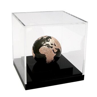 Vzácná Stříbrná mince 3 Oz The Dark Marble - planeta Země - 3