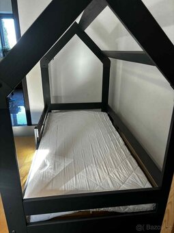 Dětská postel domeček 160x80 vč. matrace - 3