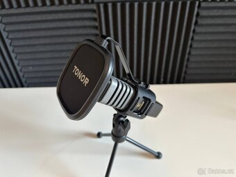 Mikrofon Tonor RGB herní stolní USB černý - 3