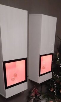 Obyváková vitrína s LED podsvícením - 3