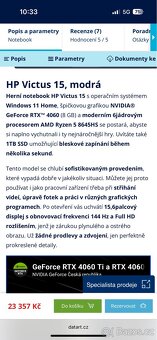 Prodám herní notebook HP victus, Spěchá - 3