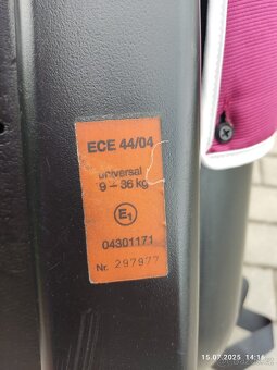Autosedačka 9/36 kg - 3