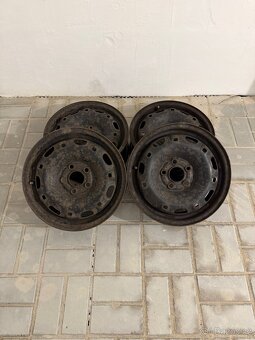 Plechové disky R14 5x100 + pneu Kleber 185/60/14 - 3