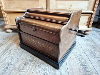 Starožitný hrací stroj, flašinet SYMPHONIA, 1890 - 3
