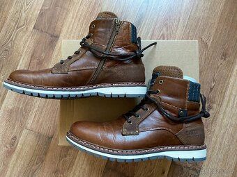 Nové pánské kožené zimní boty Baťa s tepl. podšívkou - č. 44 - 3