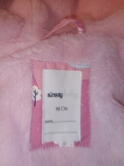 Zimní bunda vel. 98 pro holku - 3