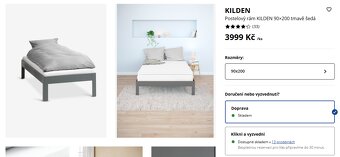 JYSK KILDEN - rám postele 90x200 cm - 3