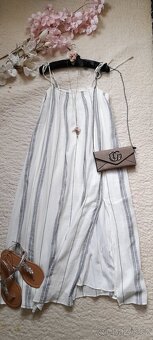 H&M viskózové letní dlouhé šaty - 3