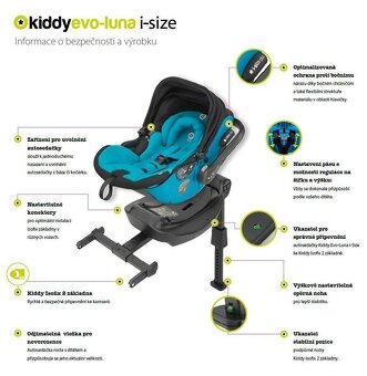 Dětská autosedačka Kiddy Evo-Luna i-size (pův. 11990 Kč) - 3