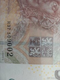 Cenná bankovka 500 Kč, série R - 3