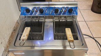 Elektrická fritéza GLT na 2x 8 l oleje (2x 230V, 2x 3 kw - 3