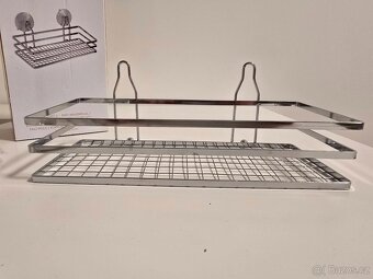 Koupelnová drátěná polička na přísavky - 3