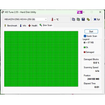 SSD disk 256 GB M.2 KIOXIA NVMe KBG40ZNV256G - 3