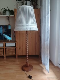 Retro designová dřevěná lampa - 3