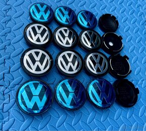 Středové krytky ALU kol Volkswagen VW56,60,63,65mm - 3