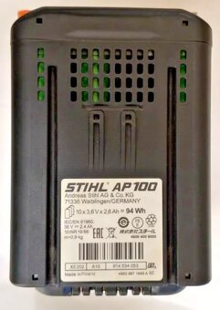 Nová aku baterie STIHL AP100 + faktura - 3