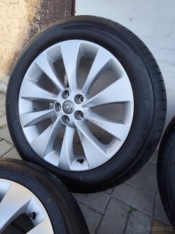 ALU 5x105 r18 OPEL + LETNÍ PNEU - PĚKNÁ SADA - 3