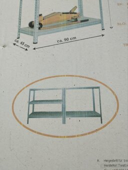Regál 180x90x45 - nový, nerozbalený - 3
