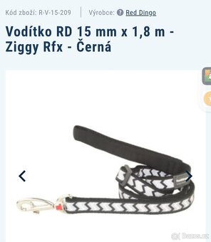 Obojek a vodítko Red Dingo - 3