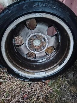 Sada ALU kol originál BMW 5x120 s letní pneu 225/45/17 - 3