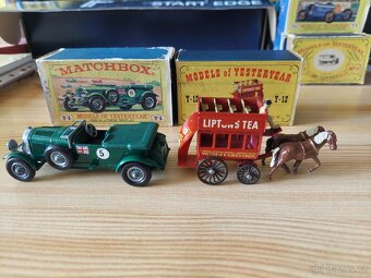 Matchbox yesteryear Y5 BENTLEY 41/2LITRE, Y12 HORSE BUS - 3
