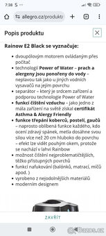 Vysavač RAINBOW E2 BLACK - 3