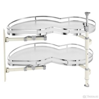 Dvoupatrový výsuvný organizér do slepého rohu, levé otvírání - 3