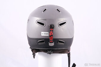 Použita lyžařská/snowboardová helma PRET LID šedá/červená - 3