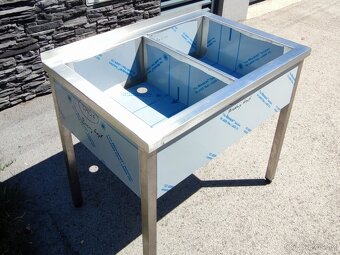 Dřez nerezový, gastro, jednokomorový, dvoukomorový - 3