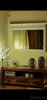 TV stolek z masivu, nízká komoda, palisandr - 3