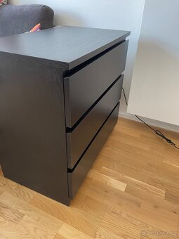 Ikea komoda s 3 zásuvky černohnědá - 3