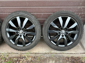 originální ALU kola škoda crystal black 5x112 - 3