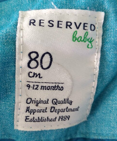 Dětská zimní bunda modrá Reserved - vel 80 - 3