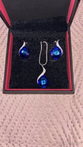 Stříbrný set náušnice+náhrdelník - 3