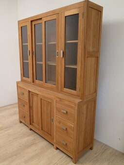 Knihovna z exotické dřeviny Teak - 3