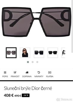 Sluneční brýle Dior - 3
