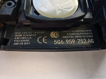 Klíč originální VW OEM pro Golf 7 VII, Polo, Tiguan, Jetta - 3