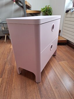 Zásuvková skříňka IKEA BUSUNGE se 2 zásuvkami, světle růžová - 3